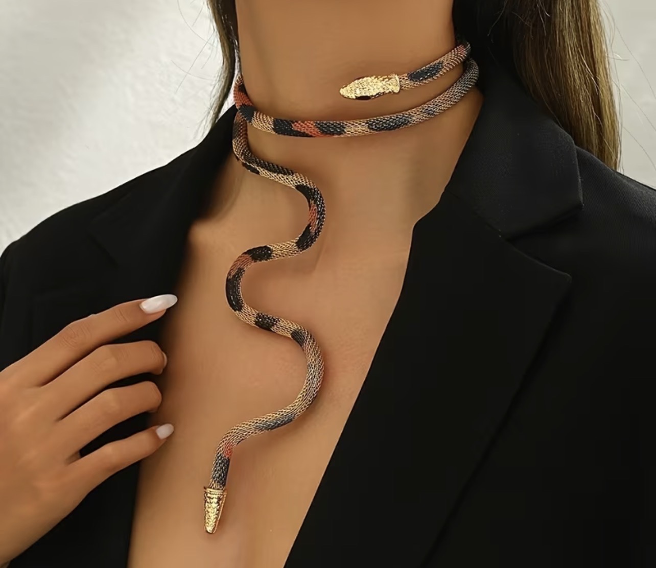 Snake-Shaped Necklace