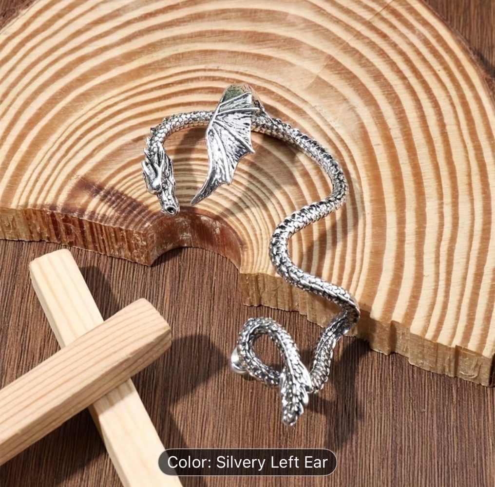 One-Piece Earrings silver color