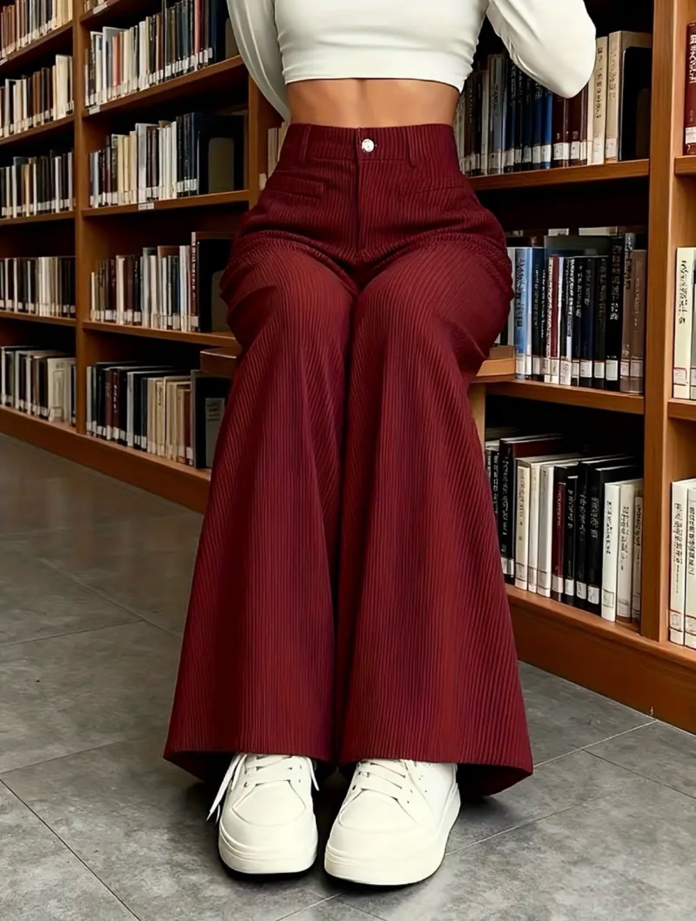Women's Elegant Straight-Leg Pants