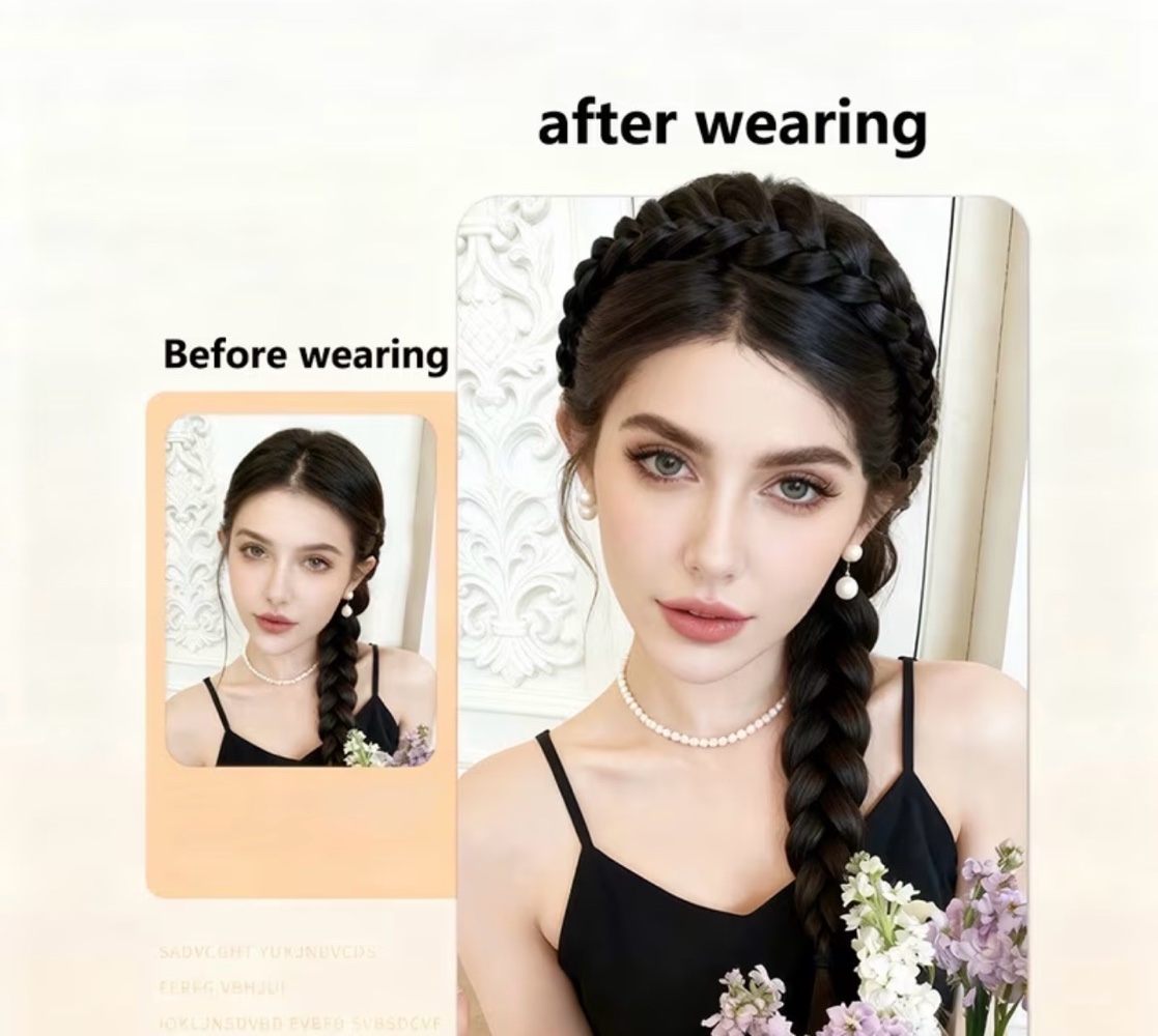 Magnetic Hair Braid Headband