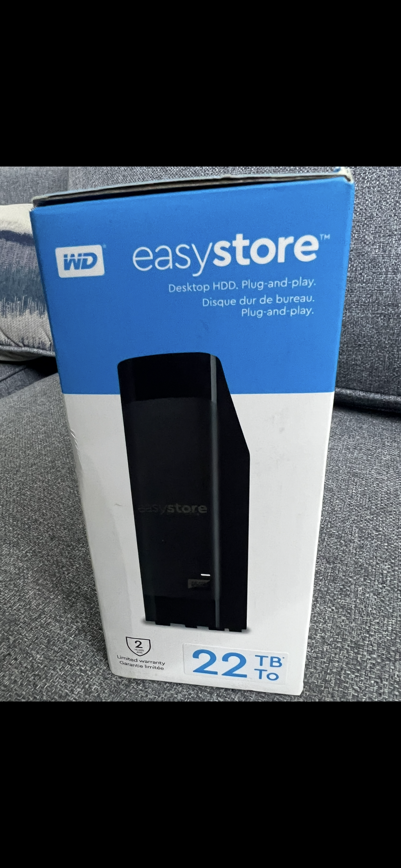 هارد ديسك خارجي western digital موديل easystore desktop HDD بسعة 22 تيرابايت